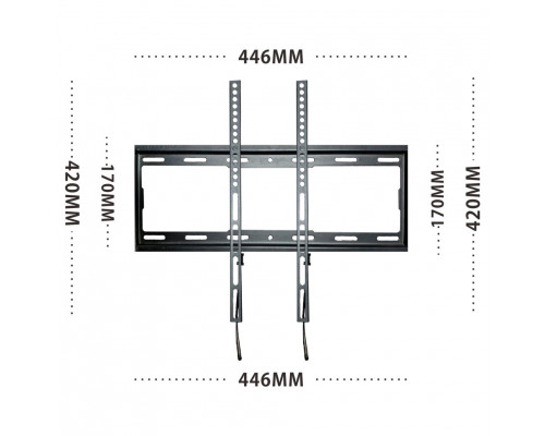 400*400 Кронштейн для TV UNITEKI FN1611  ЧЕРНЫЙ