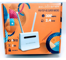 Маршрутизатор: GM Super Micro 4G, под sim карту, с WiFi 2.4 Ghz, антенной 5 Dbl, 300 мбит/с