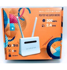 Маршрутизатор: GM Super Micro 4G, под sim карту, с WiFi 2.4 Ghz, антенной 5 Dbl, 300 мбит/с