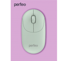 Мышь беспроводная PERFEO (PF_A4791) SLIM, белый зелёный