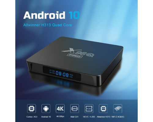 2/16 Андроид X96Q PRO 2/16 android 10 G31, H313