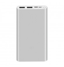 Внешний аккумулятор Xiaomi Power Bank 3 2USB PLM13ZM (VXN4259CN) 10000 mAh Серебристый