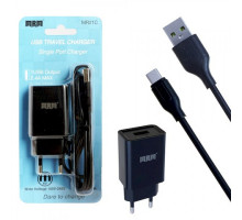 СЗУ MRM MR21m 5V/2.1A 1USB + кабель MicroUSB Black