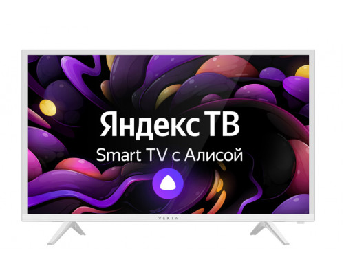 43" Телевизор VEKTA LD-43SF4815WS белый 1920x1080, Full HD, 60 Гц, Wi-Fi, SMART TV, Яндекс.ТВ