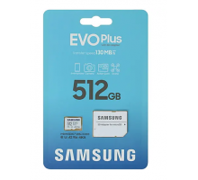 Карта памяти Samsung MicroSD 512GB  Class10 Evo Plus + SD адаптер