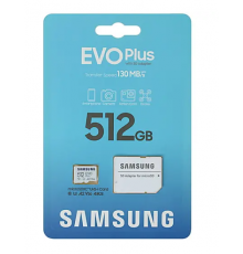 Карта памяти Samsung MicroSD 512GB  Class10 Evo Plus + SD адаптер