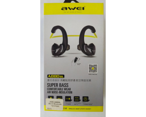 AWEI A880BL Black Bluetooth гарнитура