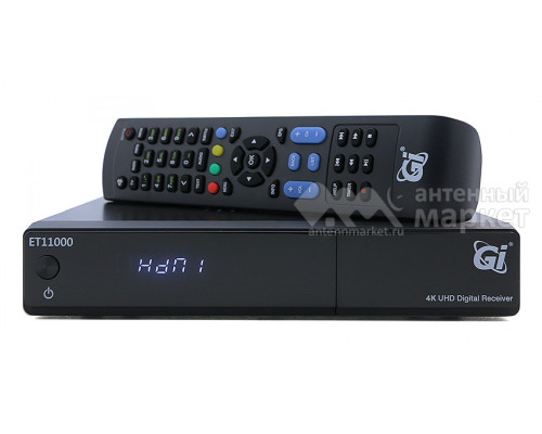 Ресивер GI ET-11000/4K,  UHDTV, Broadcom BCM7251S (10KDMIPS), 4K/FULL HD DVB-S/S2, EMMC 4GB, Dolby D