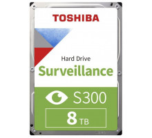 Жесткий диск 8TB HDD Toshiba SATA3 Surveillance / HDWT380UZSVA / S300 256Mb