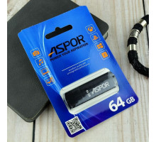 USB  2.0 Флэш-накопитель Flash Drive 64G  Aspor PK_TG121BK (чёрный)