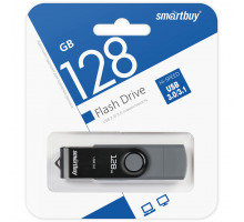 USB 3.1 Флеш-накопитель 128GB SmartBuy Twist Dual Type-C/Type-A OTG Серый