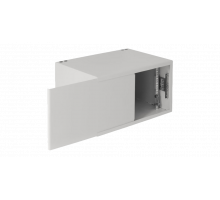 Настенный антивандальный шкаф пенального типа, 7U, Ш520хВ320хГ400мм, серый EC-WP-075240-GY
