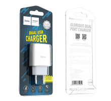 СЗУ HOCO C73A Glorious dual port charger(EU) (white)  Type-C