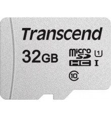 Карта памяти / TS32GUSD300S-A / Transcend 32GB microSDHC Class 10 UHS-I U1 R95, W45MB/s with SD adapter