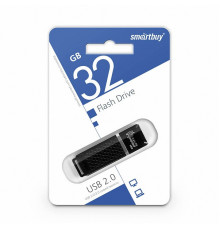 USB 2.0 Флеш-накопитель 32GB SmartBuy Quartz Черный