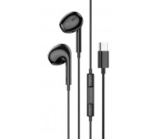 Наушники Borofone BM30 Max Acoustic wire control earphones for Type-C with mic, black