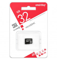 SMARTBUY (SB32GBSDCL4-00) MICRO SDHC 32GB CLASS 4 (без адаптера)