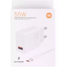 СЗУ Xiaomi Power Adapter Suit Copy 55W + кабель Type-C Белый