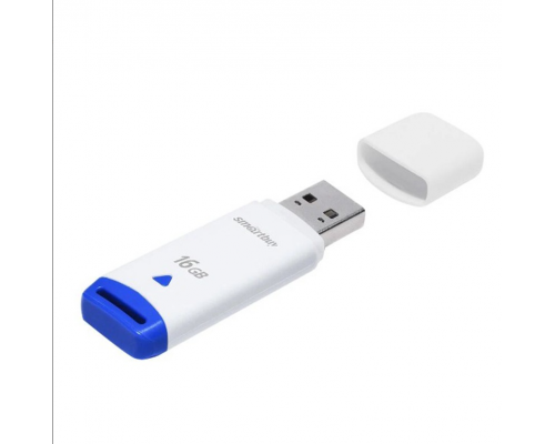 USB 2.0 Флеш-накопитель 16GB SmartBuy Easy Белый