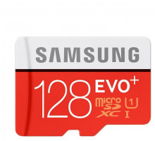 Карта памяти Samsung microSD 128GB EVO PLUS 2 U3 w/adapter (MB-MC128HA/RU), (MB-MC128HA/RU)