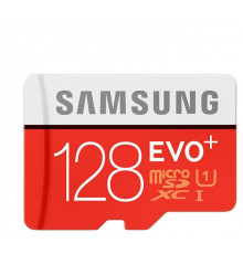 Карта памяти Samsung microSD 128GB EVO PLUS 2 U3 w/adapter (MB-MC128HA/RU), (MB-MC128HA/RU)