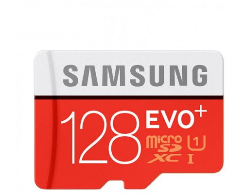 Карта памяти Samsung microSD 128GB EVO PLUS 2 U3 w/adapter (MB-MC128HA/RU), (MB-MC128HA/RU)