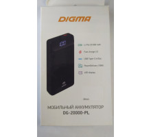 Мобильный аккумулятор Digma Power Delivery DG-20000-PL-BK QC 3.0 PD(18W) Li-Pol 20000mAh 3A черный 2
