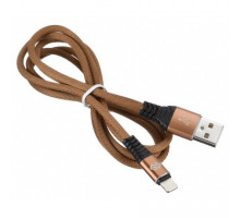 Кабель Digma USB A(m) Lightning (m) 1.2м коричневый