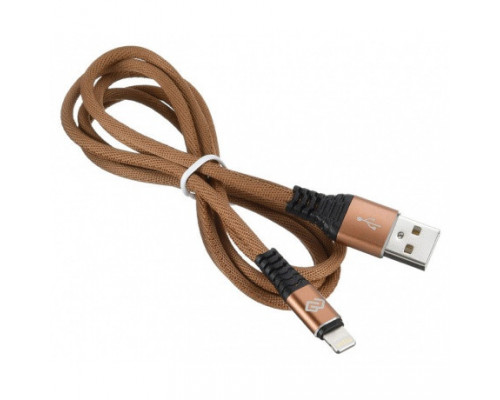 Кабель Digma USB A(m) Lightning (m) 1.2м коричневый