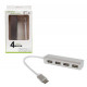 USB Hub MR-40H 4USB Ports 2.0 Type-C (silver)