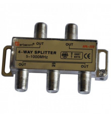 Сплиттер 4х1 металл, (5-1000МГц)