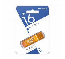 USB 2.0 Флеш-накопитель 16GB SmartBuy Glossy Оранжевый