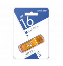 USB 2.0 Флеш-накопитель 16GB SmartBuy Glossy Оранжевый