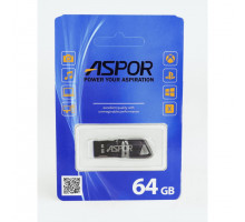 USB  3.0 Флеш-память Flash Drive 64G  Aspor PK_TG114 (метал)