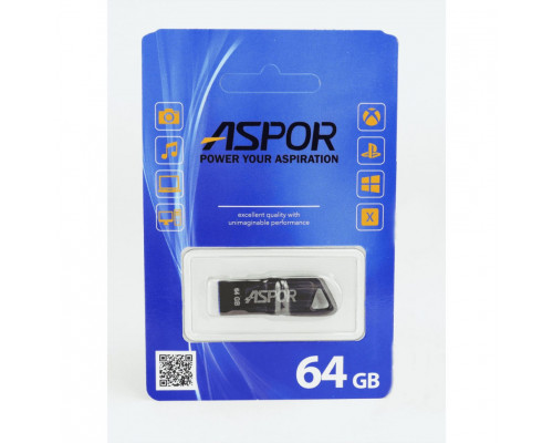 USB  3.0 Флеш-память Flash Drive 64G  Aspor PK_TG114 (метал)