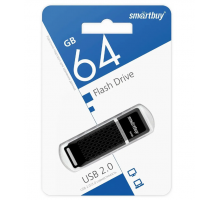 USB 2.0 Флеш-накопитель 64GB SmartBuy Quartz Черный