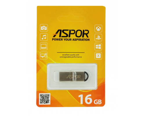 Flash Drive 16G USB 2.0 Aspor PK_TG116(метал)