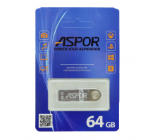 Flash Drive 64G USB 2.0 Aspor PK_TG026 (метал)