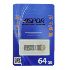 Flash Drive 64G USB 2.0 Aspor PK_TG026 (метал)