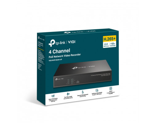 TP-Link VIGI NVR1004H-4P 4-х канальный IP-регистратор PoE