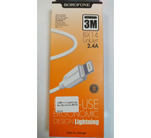 USB <-> Lightning 3m, Borofone BX14