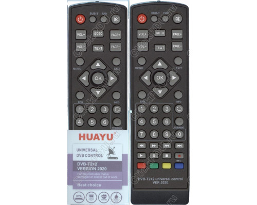 Пульт ДУ Huayu пульт для приставок DVB-T2+2 ! ver.2020