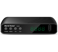 Ресивер Т2 World Vision T62D [Дисплей, 2хUSB,IPTV,GX3235S]