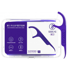 Зубная нить/зубочистки Xiaomi Soocas Floss Pick (50 штук) Фиолетовый