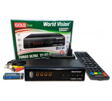 Ресивер World Vision FOROS Ultra LAN  GX6605S(600МГц), DVB-S/S2/T/T2/C,T2-MI