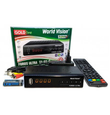 Ресивер World Vision FOROS Ultra LAN  GX6605S(600МГц), DVB-S/S2/T/T2/C,T2-MI