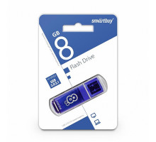 USB 2.0 Флеш-накопитель 8GB SmartBuy Glossy Синий