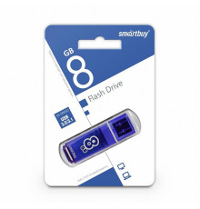 USB 2.0 Флеш-накопитель 8GB SmartBuy Glossy Синий