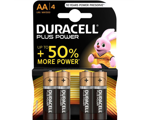 Батарейка DURACELL AA/LR6 Plus Power 4бл / 80