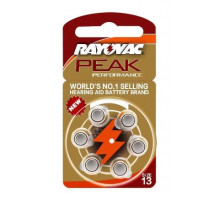 Батарейки для слуховых аппаратов RAYOVAC PEAK ZA13